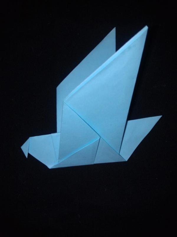 голубь оригами японский голубь