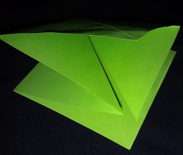 Оригами, складка квадрат